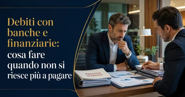 Debiti con banche e finanziarie: cosa fare quando non si riesce più a pagare
