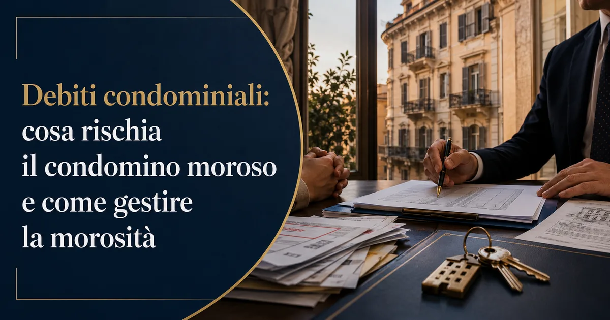Debiti condominiali: cosa rischia il condomino moroso e come gestire la morosità
