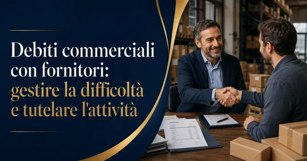 Debiti commerciali con fornitori: gestire la difficoltà e tutelare l'attività