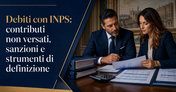Debiti con INPS: contributi non versati, sanzioni e strumenti di definizione
