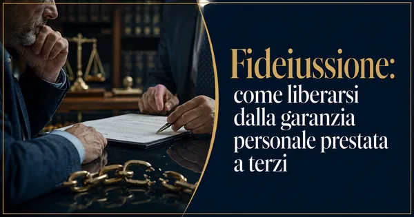 Fideiussione: come liberarsi dalla garanzia personale prestata a terzi