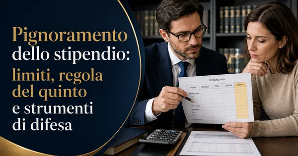 Pignoramento dello stipendio: limiti, regola del quinto e strumenti di difesa