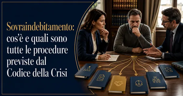 Sovraindebitamento: cos'è e quali sono tutte le procedure previste dal Codice della Crisi