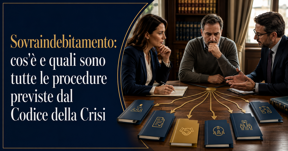 Sovraindebitamento: cos'è e quali sono tutte le procedure previste dal Codice della Crisi